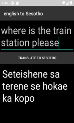 english to Sesotho translator android App screenshot 0