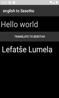 english to Sesotho translator android App screenshot 3